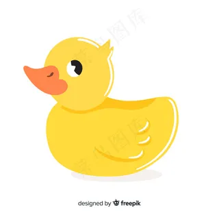 可爱的黄色橡胶鸭