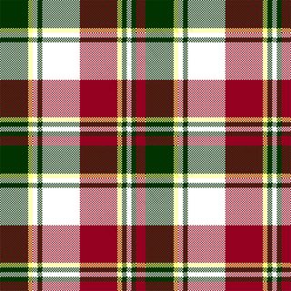 绿红色格子花纹纹理无缝图案