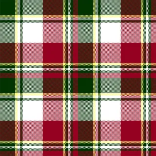 绿红色格子花纹纹理无缝图案