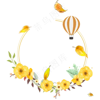 水彩手绘装饰边框设计