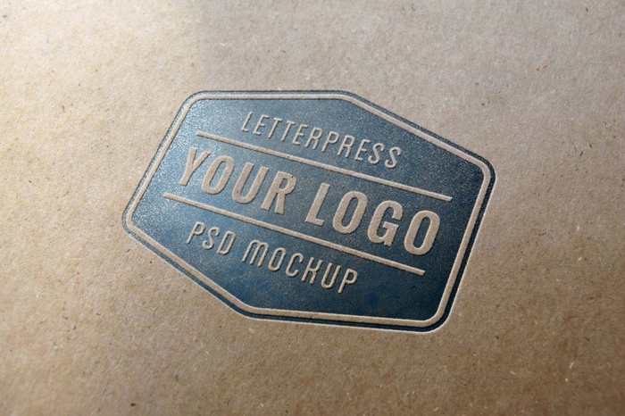 logo样机标志样机智能贴图psd模版下载