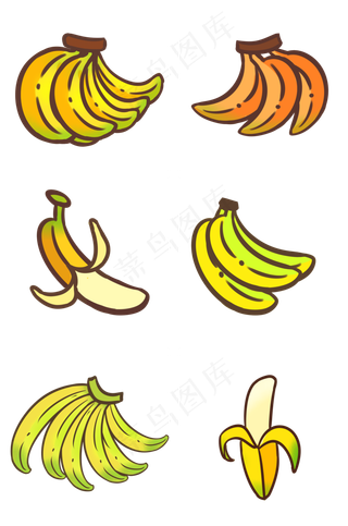 一串青青香蕉没熟