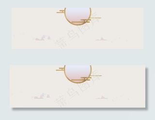 中秋促销文艺中国风banner