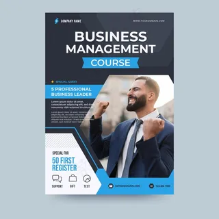 商务管理课程商务宣传单,DM传单模板