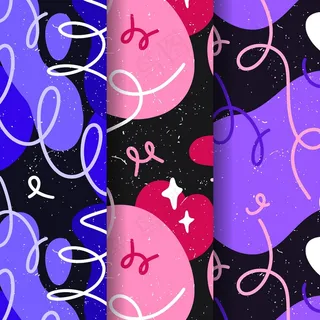 圆形线条图案系列