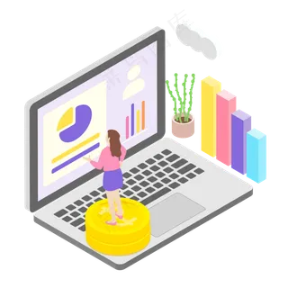 2.5D鼠绘电脑数据分析