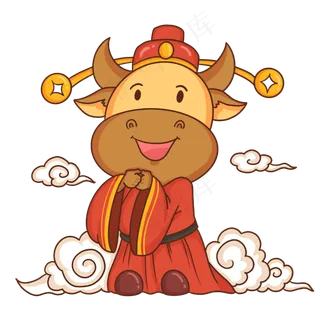 财神牛恭喜发财