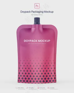 Doypack包装顶部喷口模型样机