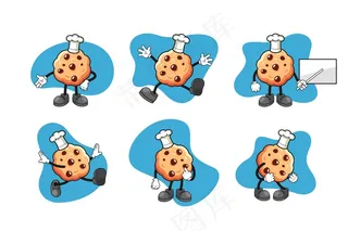 巧克力饼干卡通人物套装