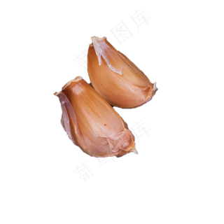 灰色创意立体大蒜食物元素