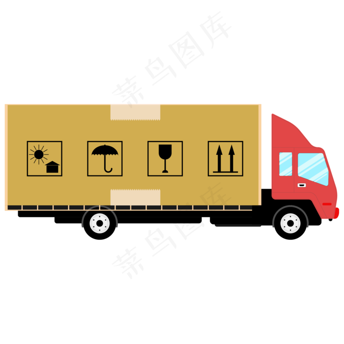 卡通物流货车