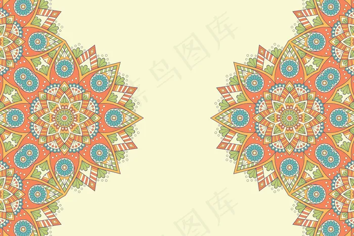 金色矢量豪华装饰曼荼罗设计背景eps,ai矢量模版下载