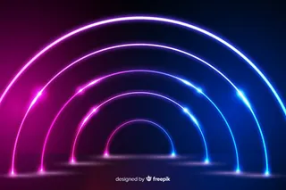 霓虹灯舞台背景设计