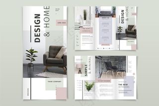 带照片的三折页小册子