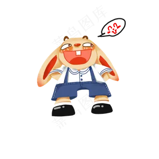 开学季兔子形象设计商用中秋节玉