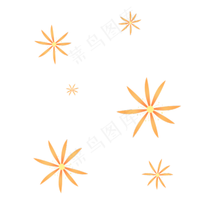黄色可爱清新雏菊花