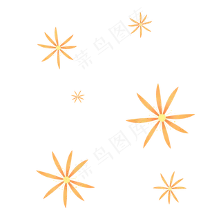 黄色可爱清新雏菊花