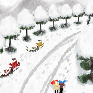 简约冬季女装男装雪地靴主图直通车模板