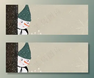 手绘风冬季banner