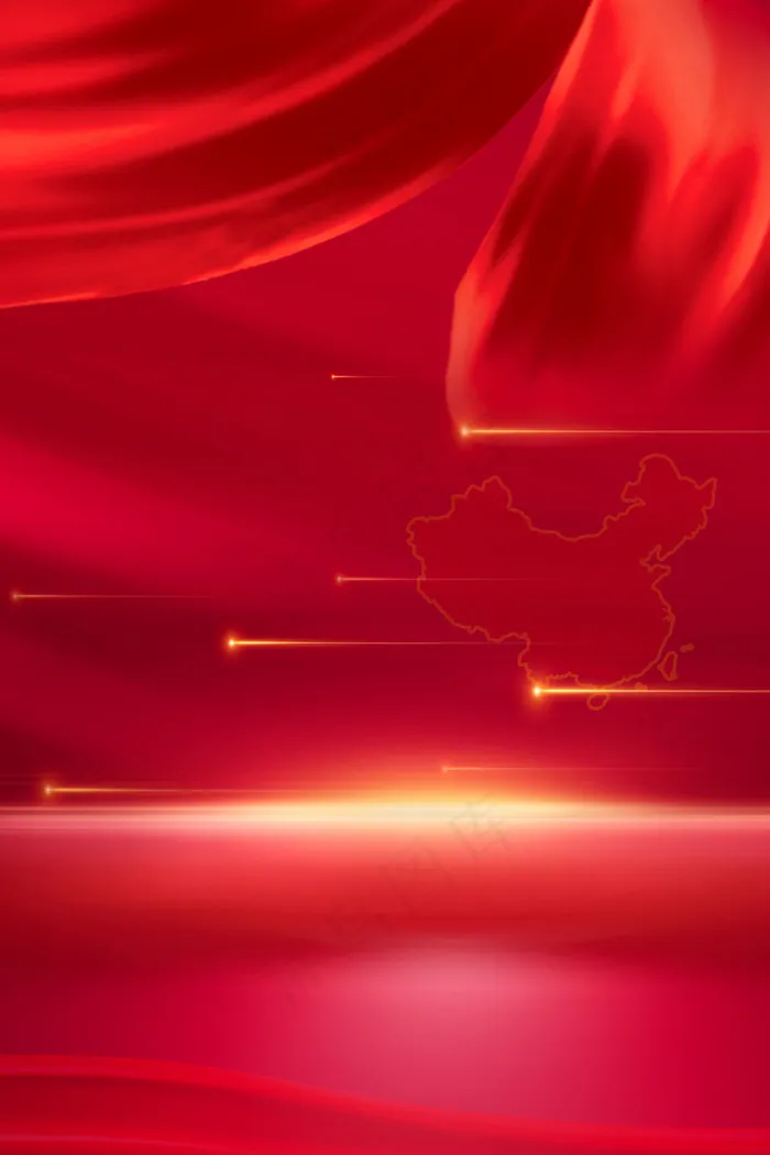 红色大气中国高清背景图3