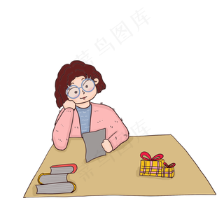 教师节收礼物老师元素