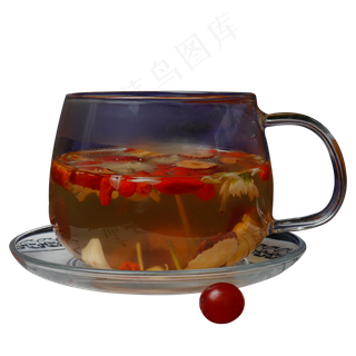美味的茶水免抠图