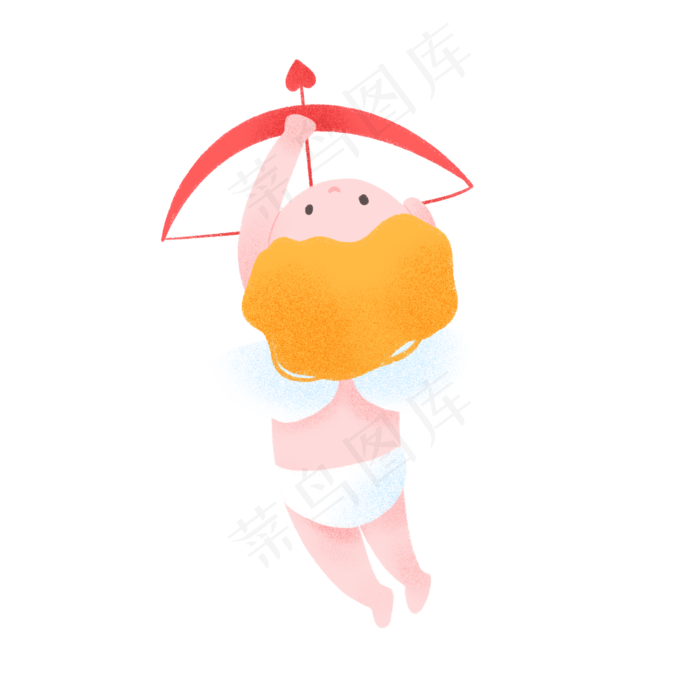 可爱七夕情人节丘比特