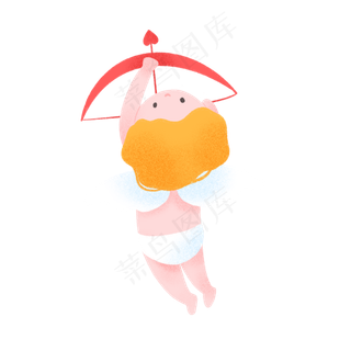 可爱七夕情人节丘比特