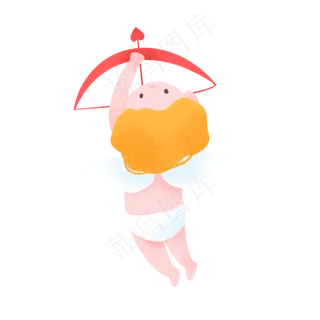 可爱七夕情人节丘比特