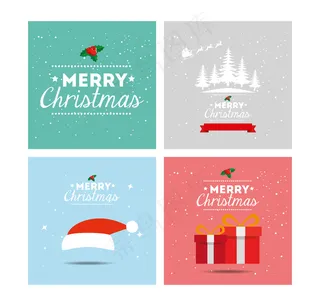 圣诞快乐装饰卡