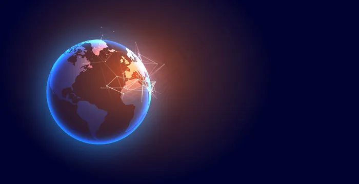 全球数字地球技术未来背景eps,ai矢量模版下载