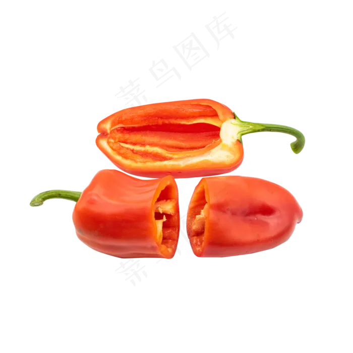 切开菜椒食材辣椒(5000*5000px 300 dpi )