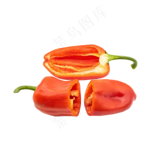 切开菜椒食材辣椒