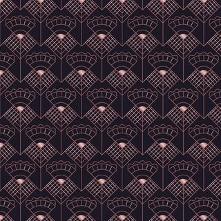 抽象深玫瑰金艺术装饰无缝图案