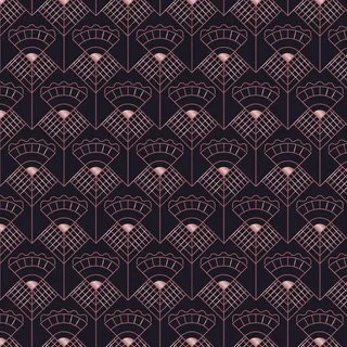 抽象深玫瑰金艺术装饰无缝图案