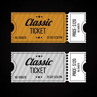 复古纸和纸板票模板