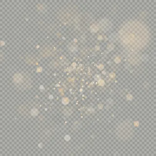 (bokeh)散景圆对透明背景的影响。圣诞节发光暖橙色闪光元素，可以使用。