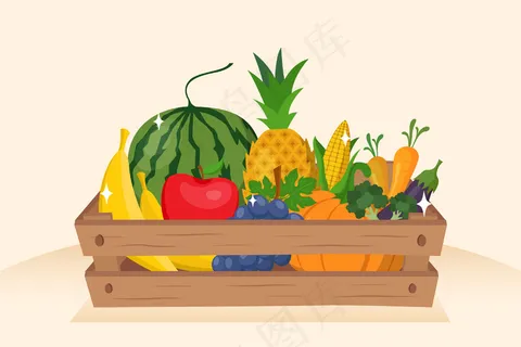 水果和蔬菜背景