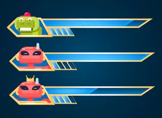 游戏界面健康栏与人物在边界