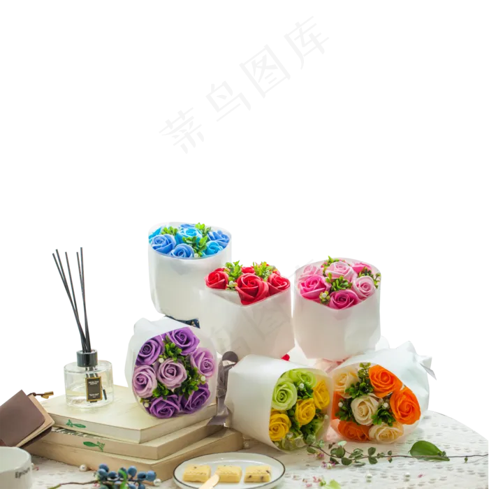 一些小清新的鲜花摆设(2000X2000(DPI:300))psd模版下载