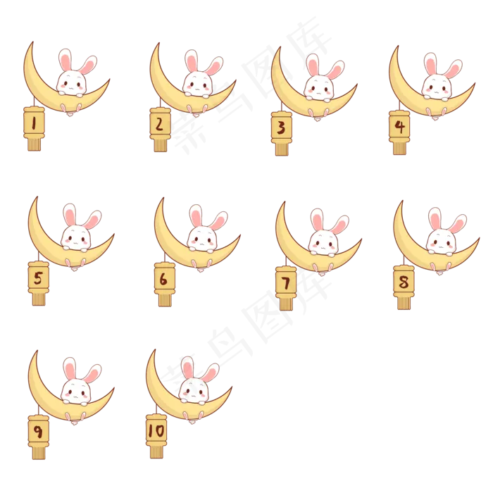 中秋节序号分割符(2000X2000(DPI:299))psd模版下载