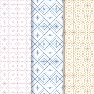 彩色最小几何图案模板