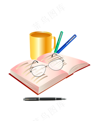 教师节书本眼镜