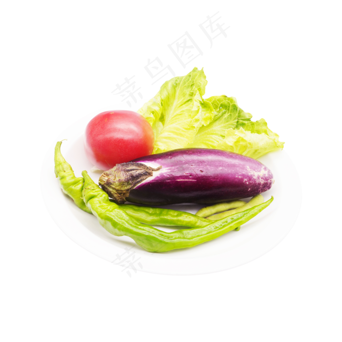 新鲜蔬菜茄子番茄(2000X2000(DPI:300))