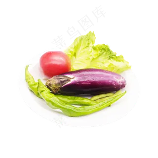 新鲜蔬菜茄子番茄