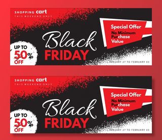 黑色星期五横幅banner