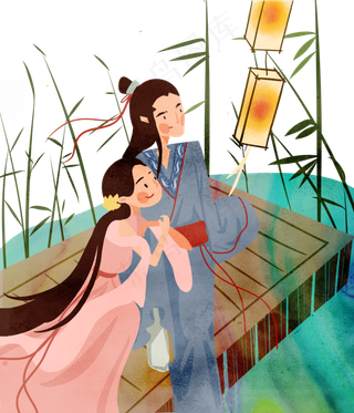 七夕情人节牛郎织女相会