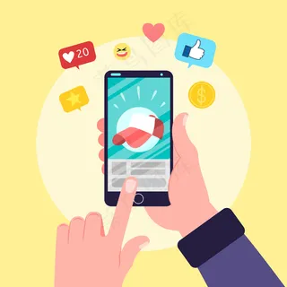 手持应用程序的人