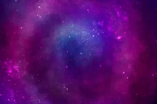 手绘水彩银河背景