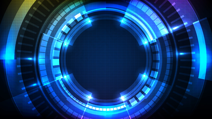 圆形界面科幻框架hud ui集合的抽象未来背景